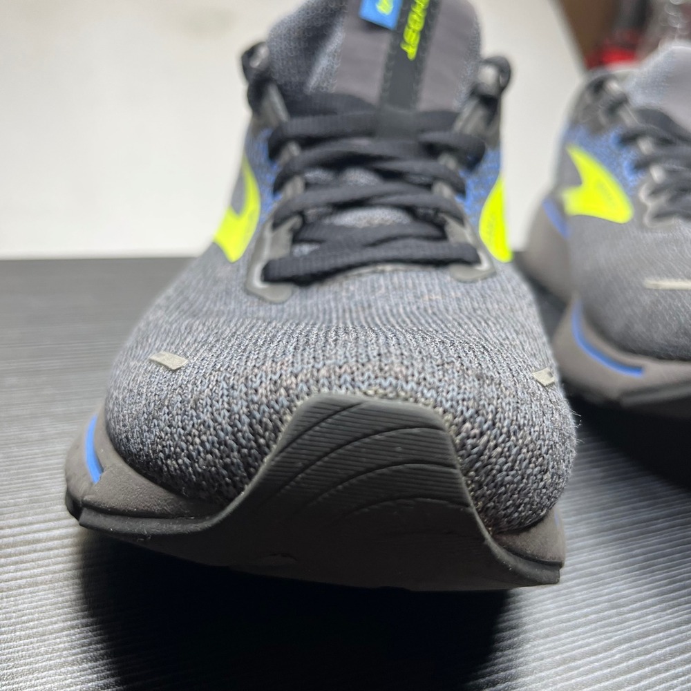 Brooks Running Shoes Ghost 14 Mens 9.5 Grey Lime Green Mesh DNA LOFT Sneakers - Picture 13 of 14